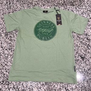 Men's NWT Green Guinness Short Sleeve Tee Shirt